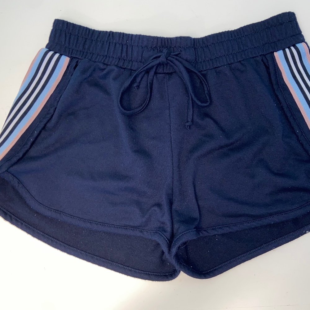 Tresics Junior Shorts - Navy w Side Stripes